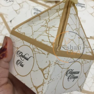 Triangle Box Shape With Ribbon