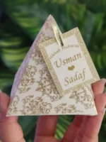 Pyramid Bid Box With Tag