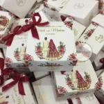 Floral Bid Box With Couple And Tai