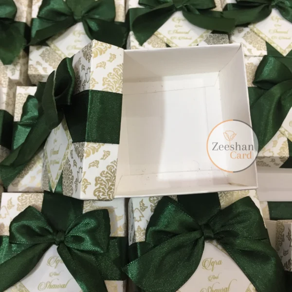 Green Ribbon Box With Tai And Tag