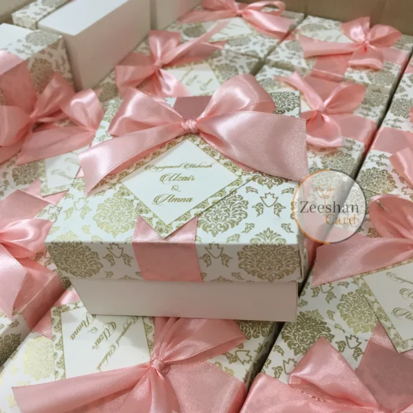 250gram Peach Ribbon And Tai Box