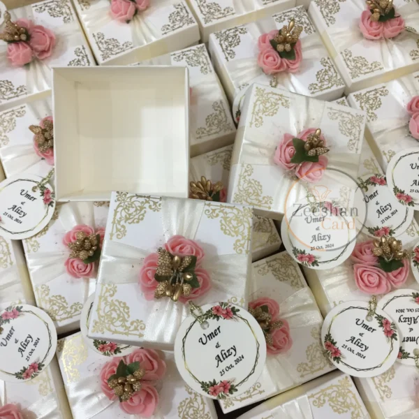 Flower Bid Box With Tag