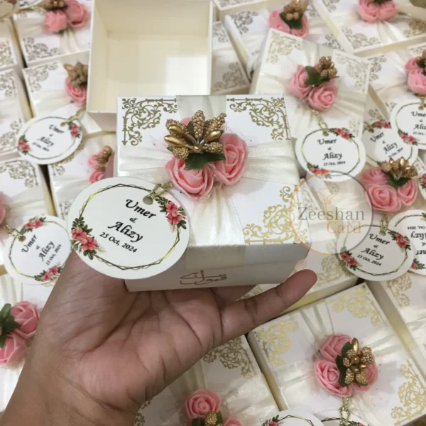 Flower Bid Box With Tag