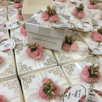 Flower Bid Box With Tag