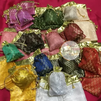 Multi Jamawar Bid Pouch