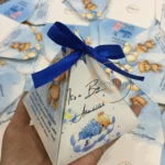 Customised Birth Announcement Triangle Box