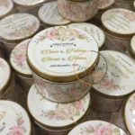 New Pink Flower Tin Box