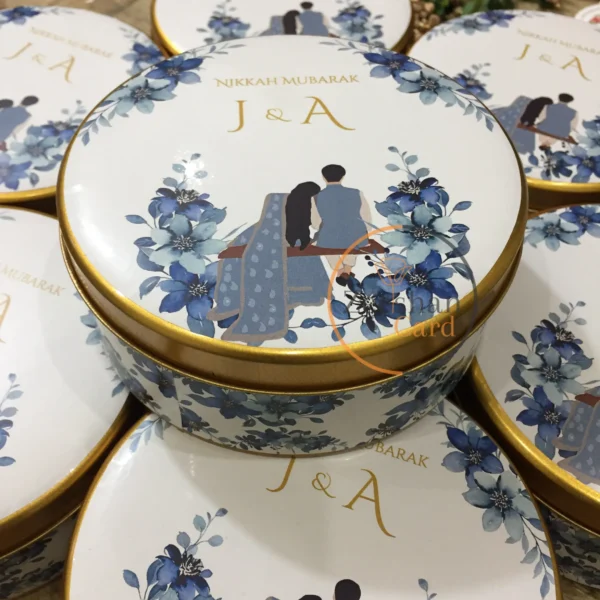 New Couple And Flower Tin Boxes