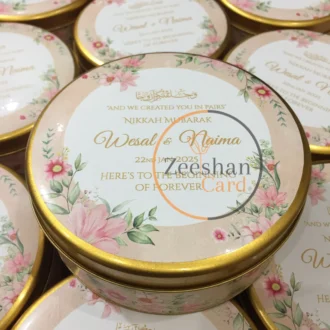 New Floral Design Half Kg Tin Box