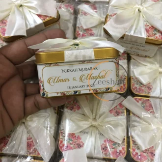 Pink Floral Design With Ribbon And Bow