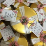 Half Kg Tin Box With Flower And Tag