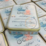 Baby Boy Announcement Kg Tin Box