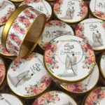 Couple Tin Box With Floral Design