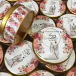 Couple Tin Box With Floral Design