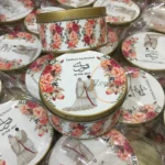 Couple Tin Box With Floral Design