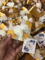 New Flower And Stamen Tin Box With Tag