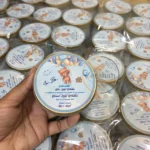 Baby Announcement Tin Box With Bear