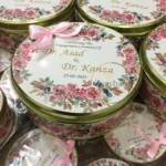 Pink Floral Tin Box With Bow