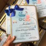 Baby Announcement 1kg Tin Box With Bow