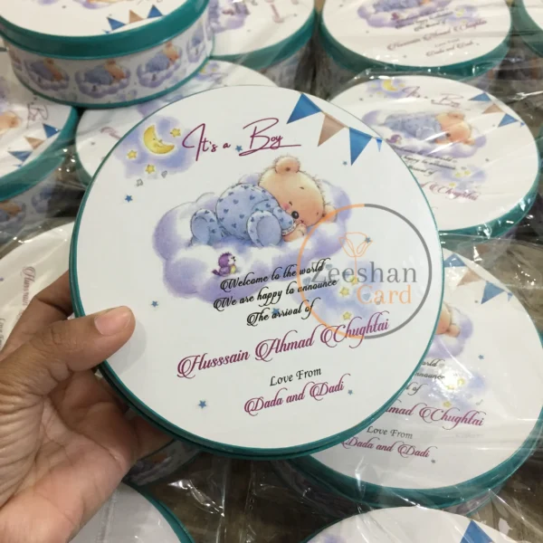 Baby Announcement Half kg Tin Box