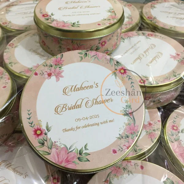 New Floral Design Half Kg Tin Box