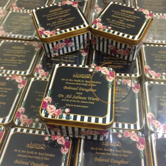 New Black Printed Tin Box