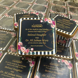 New Black Printed Tin Box