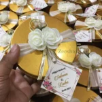 Flower Half Kg Tin Box With Tag