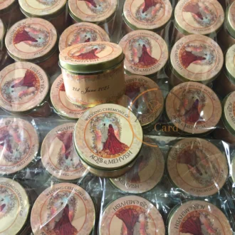 Floral Design Tin Now With Couple Printed