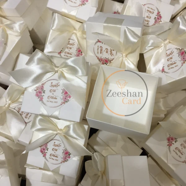 Bow Box With Pink Tag