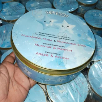 New Design Baby Boy kg Tin Box