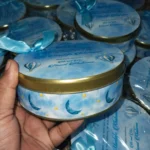 New Bone Baby Boy Half Kg Tin Box With Bow