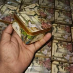 New Golden Design Tin Box With Couple Print