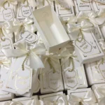 Foil Printing Cardboard Box With Bow And Tag